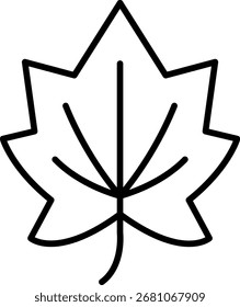 Ahornblattsymbol im Gliederungsstil