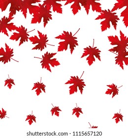 maple leaf icon pattern