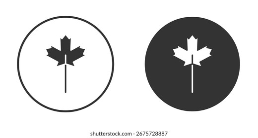 Maple leaf icon. sign designs. solid pictogram
