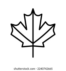 Maple leaf icon. sign for mobile concept and web design. vector illustration