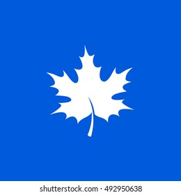 Maple leaf icon vector, clip art. Also useful as logo, web element, symbol, graphic image, silhouette and illustration.