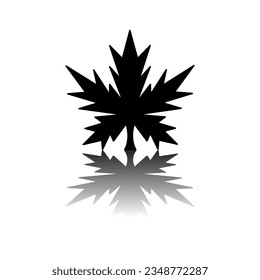 Maple leaf icon vector design template