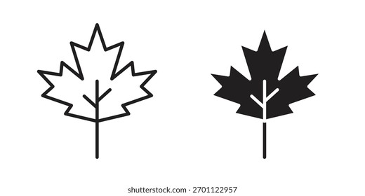 Ícone de folha de bordo vetor glifo plano e moda traçado linha pack