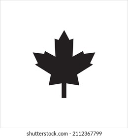 maple leaf icon vector, illustration, 10 eps
