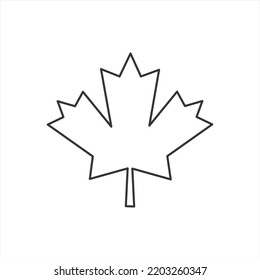 maple leaf icon , vector illustration