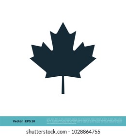 Maple Leaf Icon Vector Logo Template Illustration Design. Vector EPS 10.