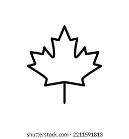 maple leaf icon vector sign