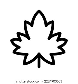 Maple Leaf Icon Vector Symbol Design Illustration
