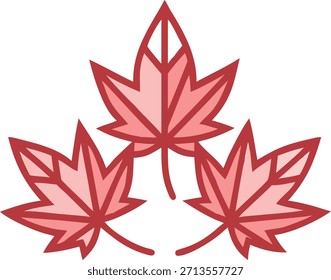 Hoja de arce aislada sobre fondo blanco