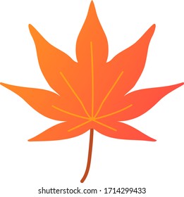 maple leaf isolated vector illustration