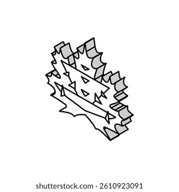 maple leaf isometric icon vector. maple leaf sign. isolated symbol illustration