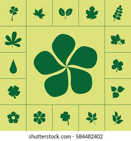 Maple Leaf. Leaves icon set