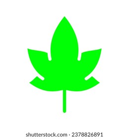 Icono de línea de hoja de arce. La vegetación, la ecología, el bosque, la paz verde, salvemos la naturaleza, la limpieza, la vida. Icono de color vectorial sobre fondo blanco para negocios y publicidad.