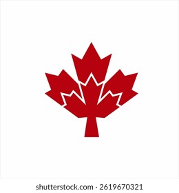 Maple leaf logo design with crown concept.