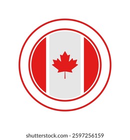 Maple leaf logo design illustration