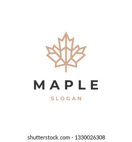 Maple Leaf Logo Design Template