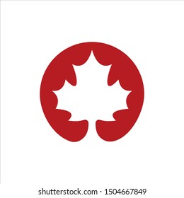 Maple Leaf Logo Design Vector