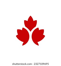 Maple Leaf Logo Design Vector Icon Template