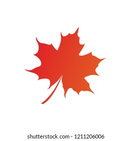 Maple Leaf Flat Icon Stock Vector (Royalty Free) 790393654