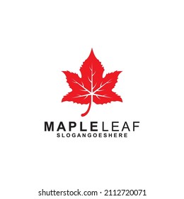 Maple Leaf Logo Template Design Vector, Emblem, Design Concept, Creative Symbol, Icon
