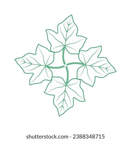 maple leaf logo template, maple leaf logo elements, maple leaf vector