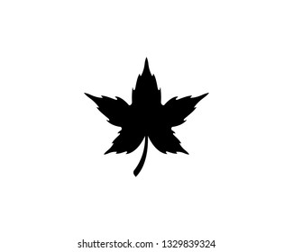 Maple leaf logo template vector icon illustration design 