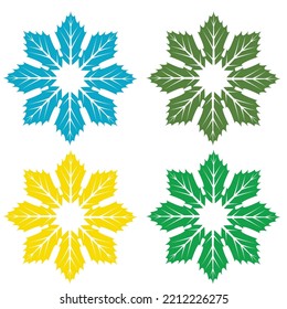 Maple leaf logo Template vector icon illustration design