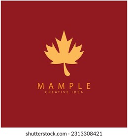 Maple leaf logo Template vector icon illustration design
