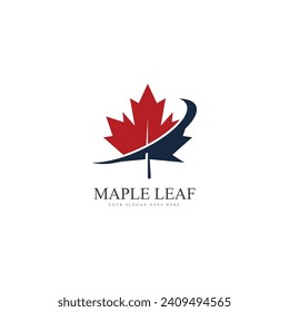 maple leaf logo template vector icon illustration  maple leaf vector illustration  canadian vector symbol  red maple leaf  canadian symbol  red canadian maple leaf