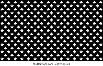 Maple Leaf Motifs Pattern, can use for decoration, background, backdrop, ornate, wallpaper, fashion, textile, fabric, wrapping, cover or graphic design element. Vector Illustration 