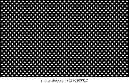 Maple Leaf Motifs Pattern, can use for decoration, background, backdrop, ornate, wallpaper, fashion, textile, fabric, wrapping, cover or graphic design element. Vector Illustration 
