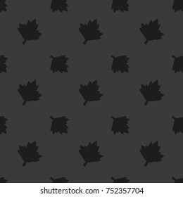 Maple Leaf Nature Seamless Silhouette Dark Pattern Background