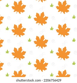 Maple leaf pattern. Autumn. Vector illustration