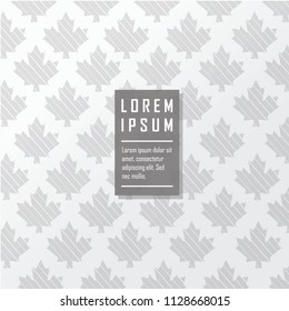 Maple leaf pattern . vector background