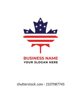 Maple Leaf Political Campaign Logo. Political Campaign Logo Design.