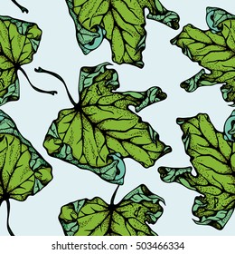 Maple leaf seamless pattern