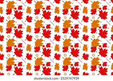 Fundo padrão sem emenda da folha do bordo para o dia do canadá