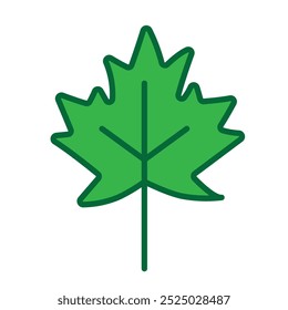 maple leaf silhouette abstract vector on a white background