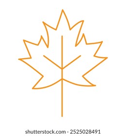 maple leaf silhouette abstract vector on a white background