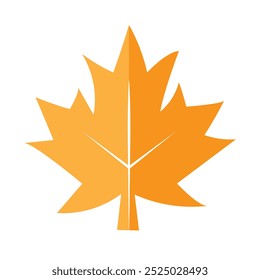 maple leaf silhouette abstract vector on a white background