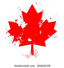 maple leaf street art