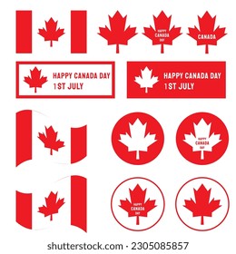 maple leaf symbol for Canada day concept 