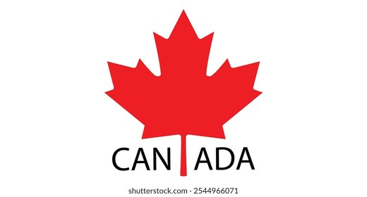 Maple leaf symbol with Canada text underneath.