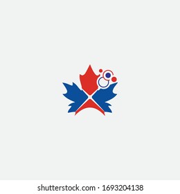 maple leaf vector design and minimalist logo