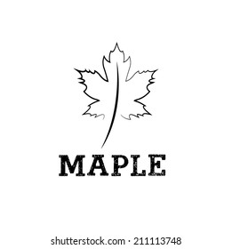 maple leaf vector design template