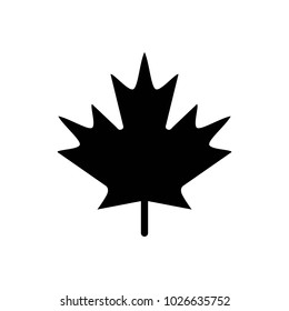 Maple Leaf vector icon.