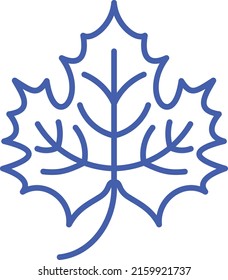 Maple Leaf vector icon. Can be used for printing, mobile and web applications.