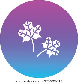 Maple Leaf vector icon. Can be used for printing, mobile and web applications.