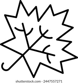 Maple Leaf vector icon. Can be used for printing, mobile and web applications.