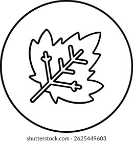 Maple Leaf vector icon. Can be used for printing, mobile and web applications.
